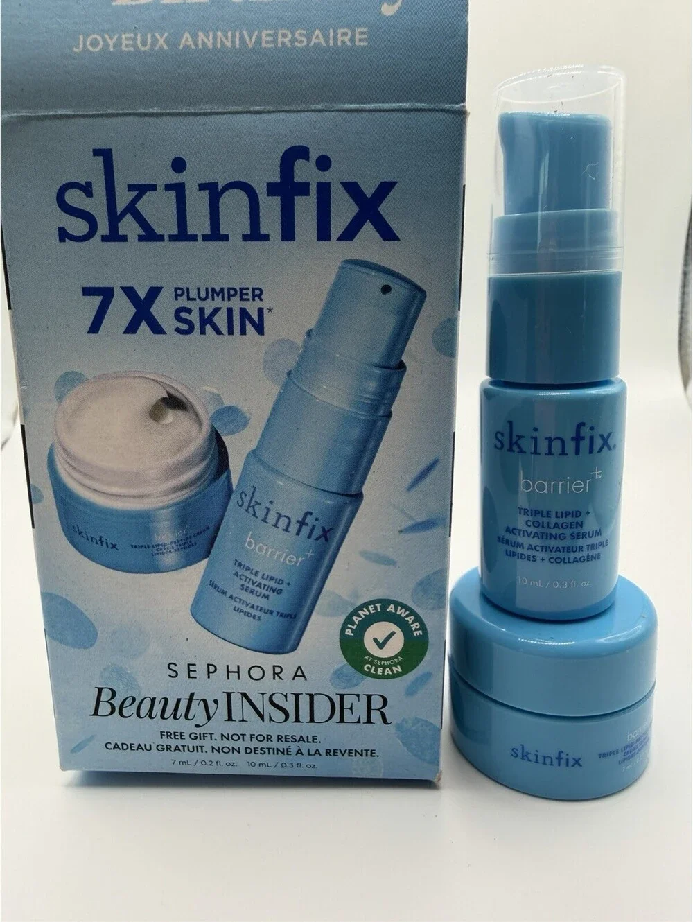 Skinfix Barrier+ Triple Lipid Serum 10ml & Peptide Cream 7ml Travel Duo NEW